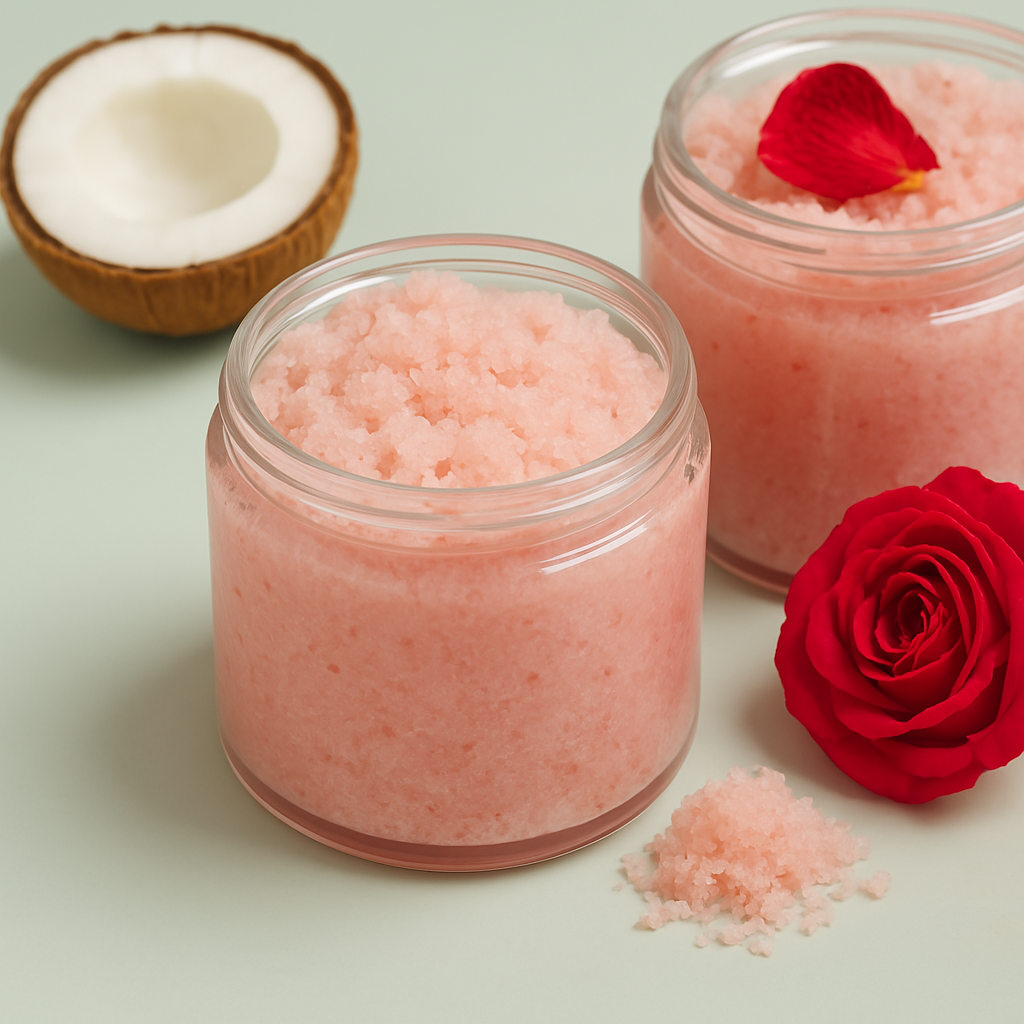 Coconut and Rose Body Scrub