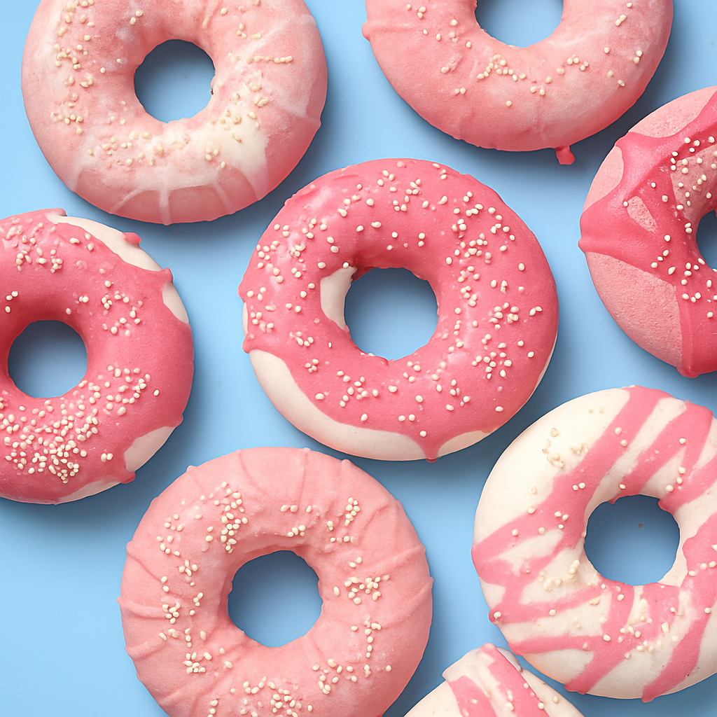 Raspberry Donut Bath Bombs
