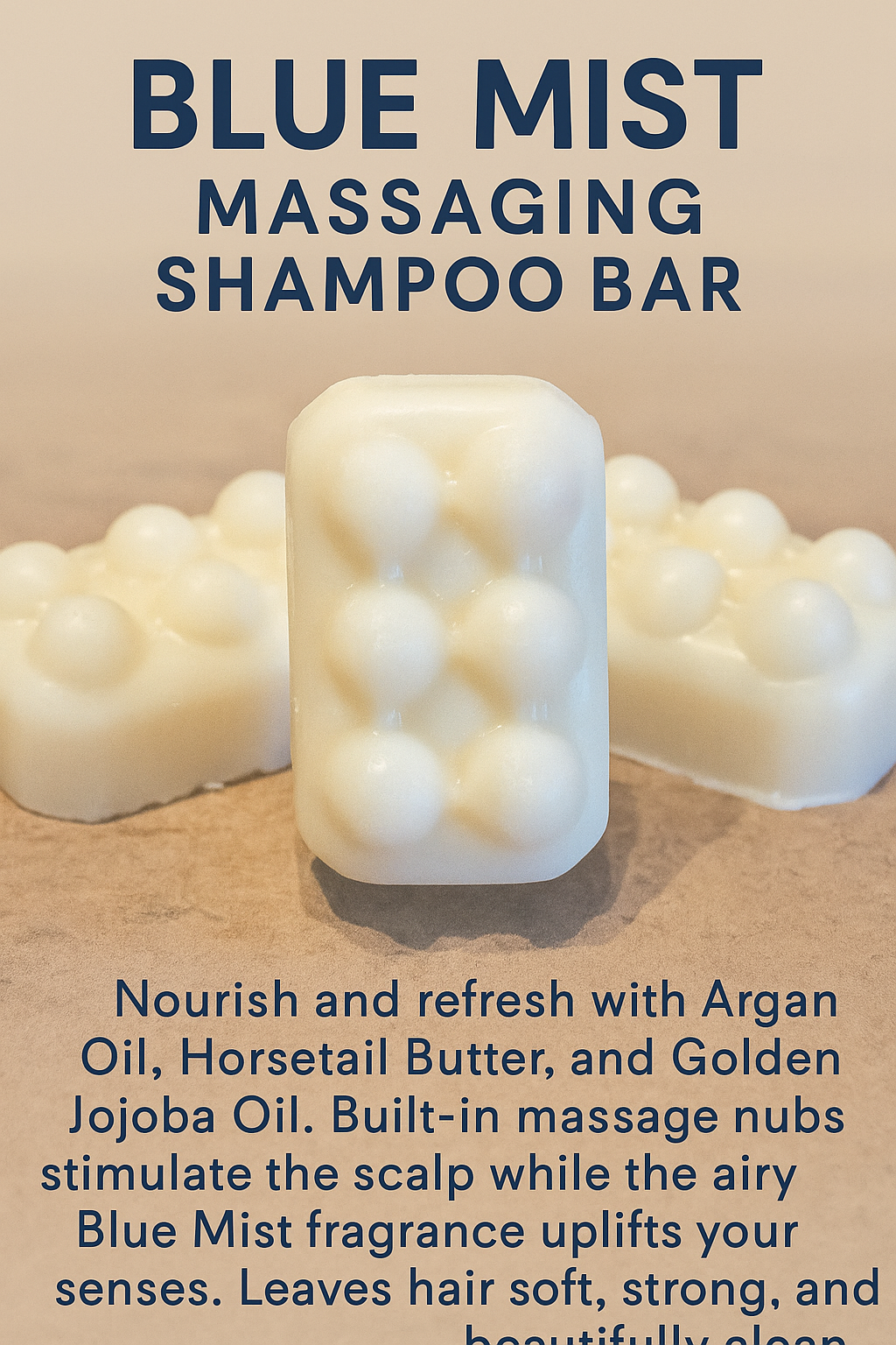 Blue Mist Massaging Shampoo Bar