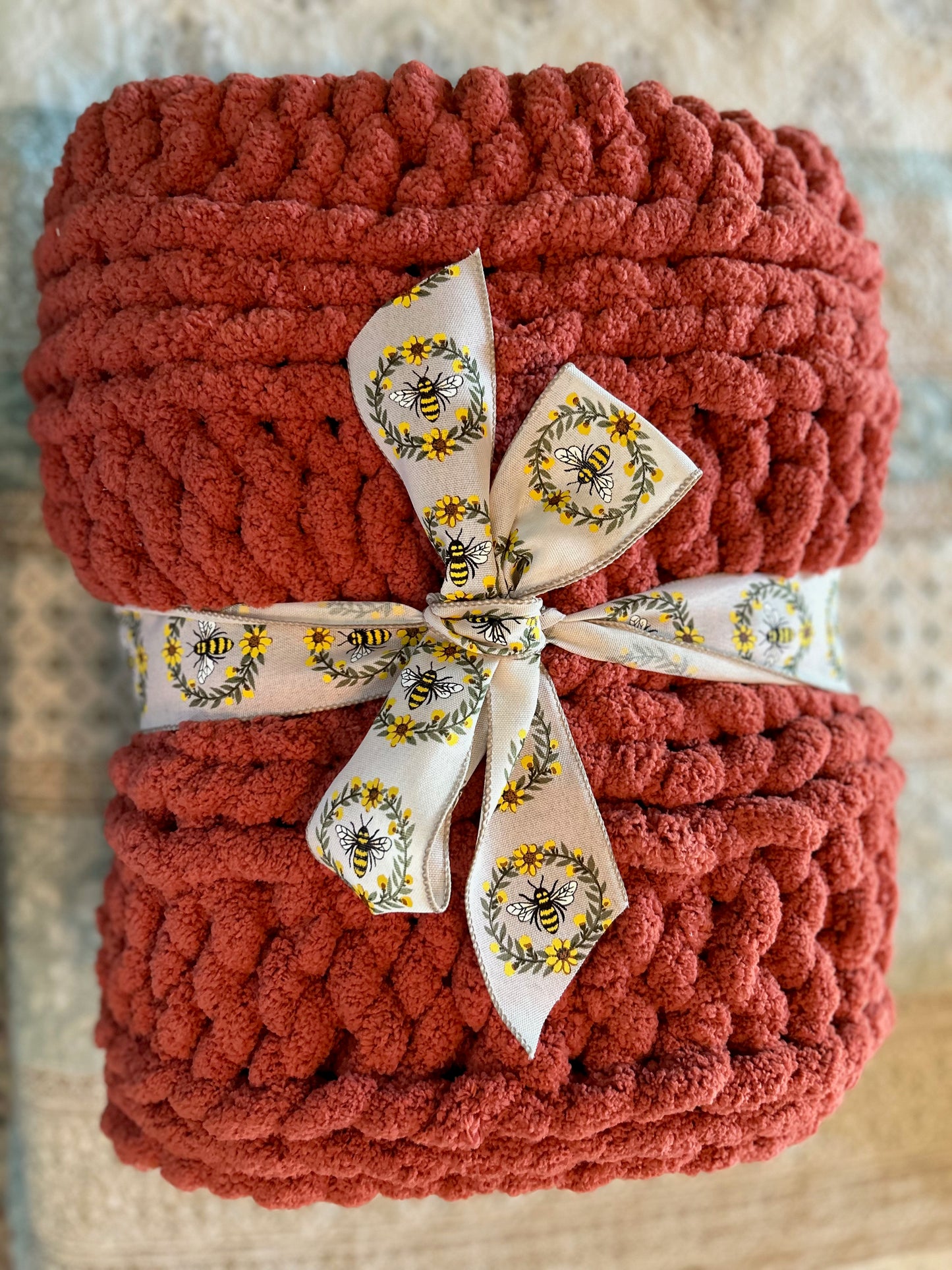 Hand Knit Chunky Lap Throws